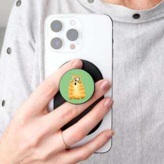 Funny Orange Tabby Cat PopSocket