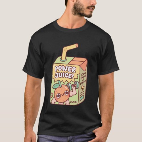 Funny Orange Training with Dumbbells Juice Box Kid T-Shirt