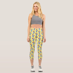 Funny orangutan ape cartoon doctor capri leggings
