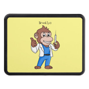 Funny orangutan ape cartoon doctor  hitch cover