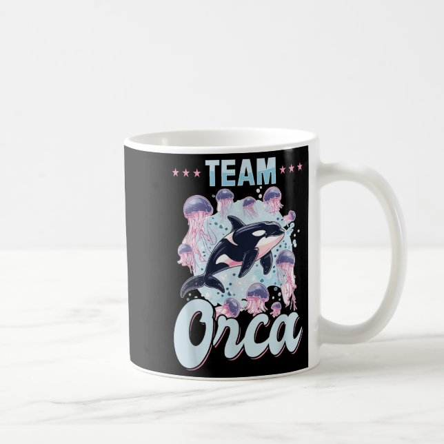 Funny Orca Animal Team Orca  Coffee Mug (Right)