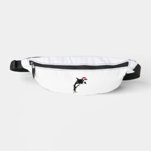 Funny Orca Killer Whale Santa Hat Christmas Sea An Fanny Pack