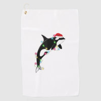 Funny Orca Killer Whale Santa Hat Christmas Sea An