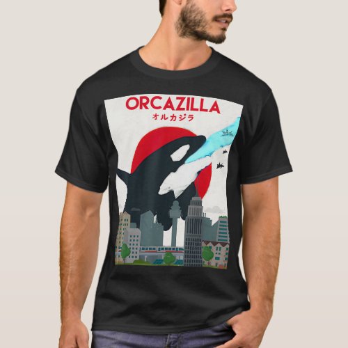 Funny Orcazilla Killer Whale  Gift for Orca Lovers T_Shirt