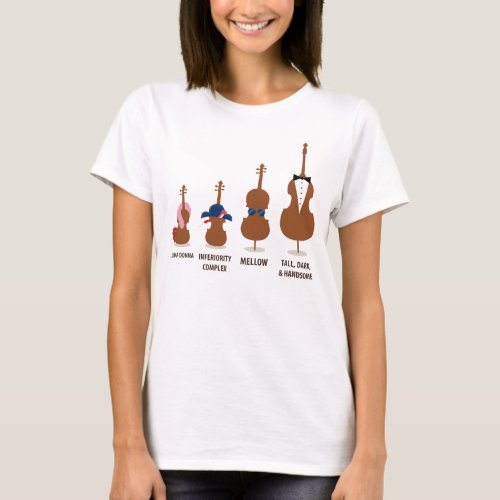 Funny Orchestra Strings Instruments T_Shirt