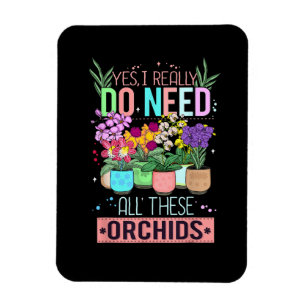 Funny Orchid Plant Lover Magnet
