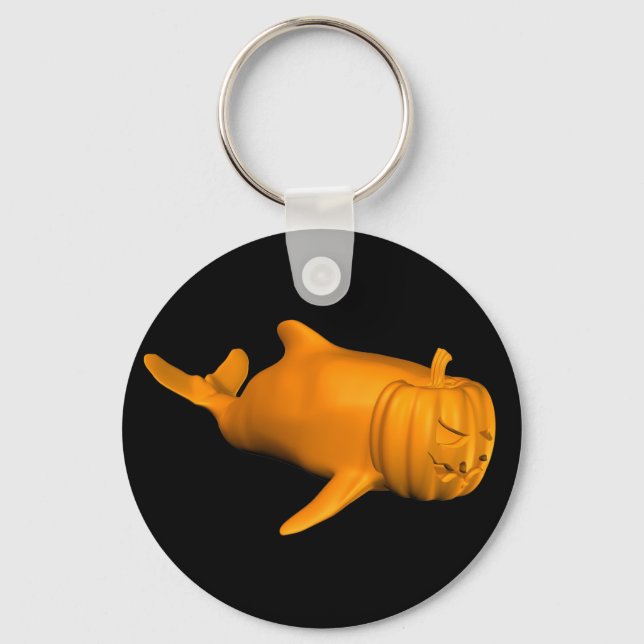 Funny Orcinus orca Keychain (Front)