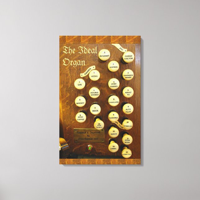 Funny organ canvas print (Front)
