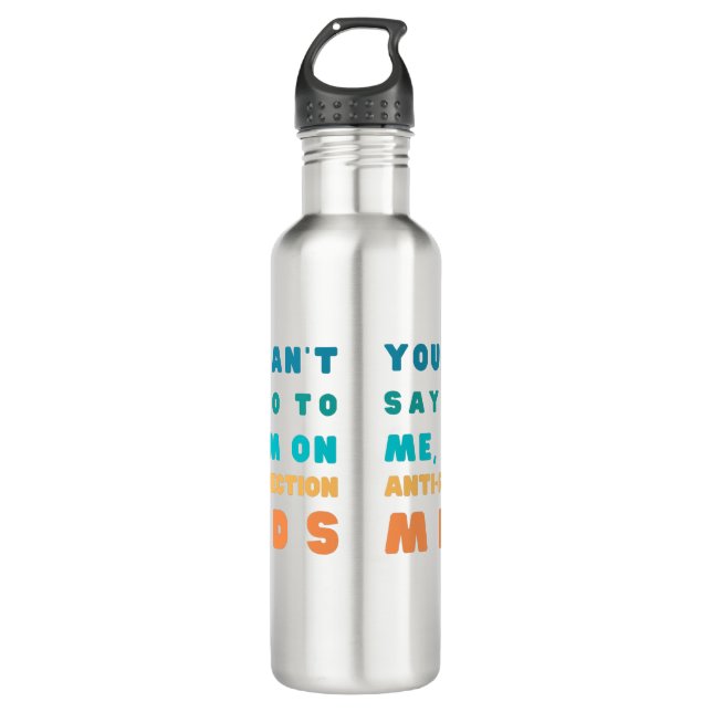 Funny Organ Transplant Gift Stainless Steel Water Bottle (Front)