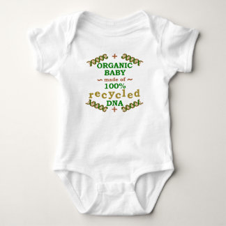 Funny Organic Recycled DNA Baby Science Humor Baby Bodysuit