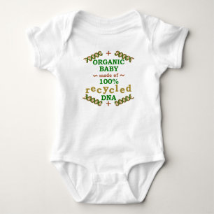 Funny Organic Recycled DNA Baby Science Humor Bodysuit