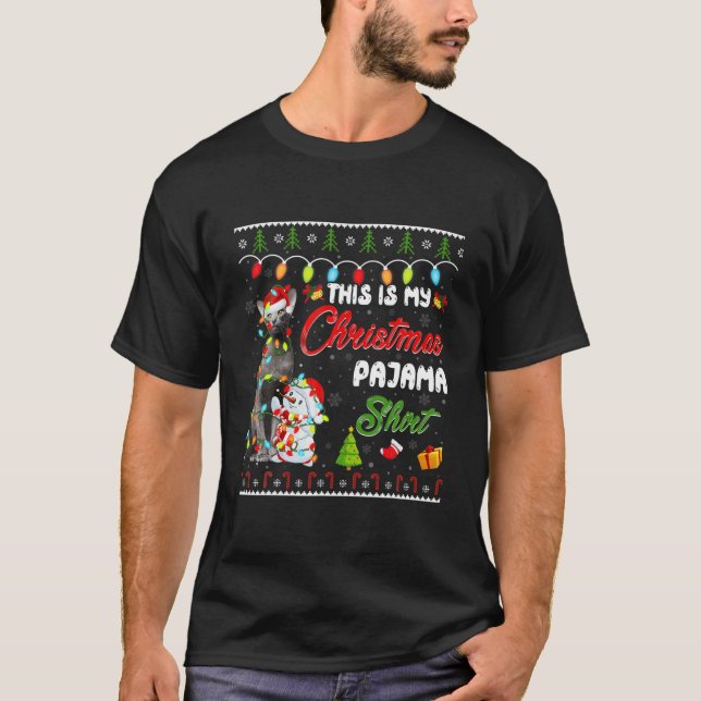 Funny Oriental Shorthair This Is My Christmas Paja T-Shirt (Front)