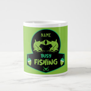 Funny original fishing gifts giant coffee mug