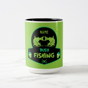 Funny original fishing gifts Two-Tone coffee mug