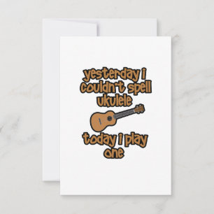 Funny Original Ukulele RSVP Card