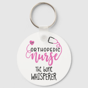 Funny Orthopedic Nurse quote the bone whisperer - Keychain