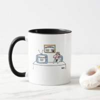 Funny Orthopedist Cartoon and Name on Back Mug
