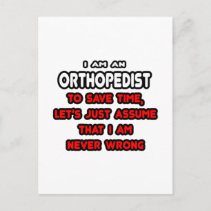 Funny Orthopedist T-Shirts and Gifts Postcard