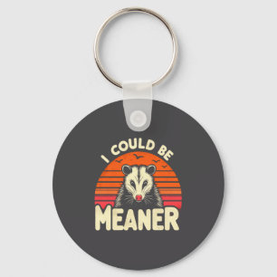 Funny Ossum I Could Be Meaner Retro Ssum Meme Keychain