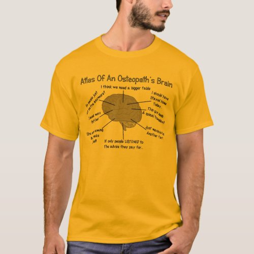 Funny Osteopathic Physician T_Shirts Gold