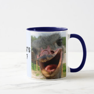Funny Ostrich Bird Photo What's Up Mug