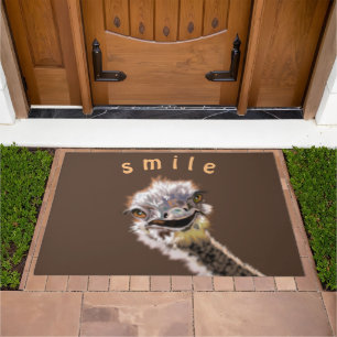 Funny Ostrich Doormat
