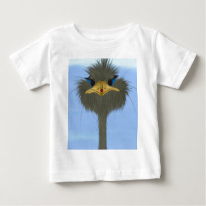 Funny Ostrich George And The Cute Ladybug Baby T-Shirt