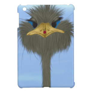 Funny Ostrich George And The Cute Ladybug iPad Mini Cover