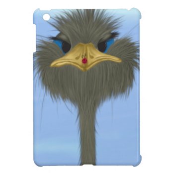 Funny Ostrich George And The Cute Ladybug Ipad Mini Cover by OneArtsyMomma at Zazzle