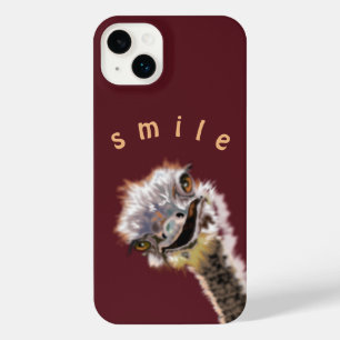 Funny Ostrich iPhone Case Custom Color and Text