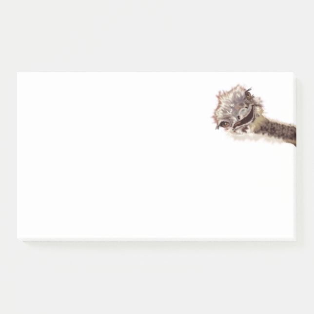 Funny Ostrich Post-it® Notes (Front)