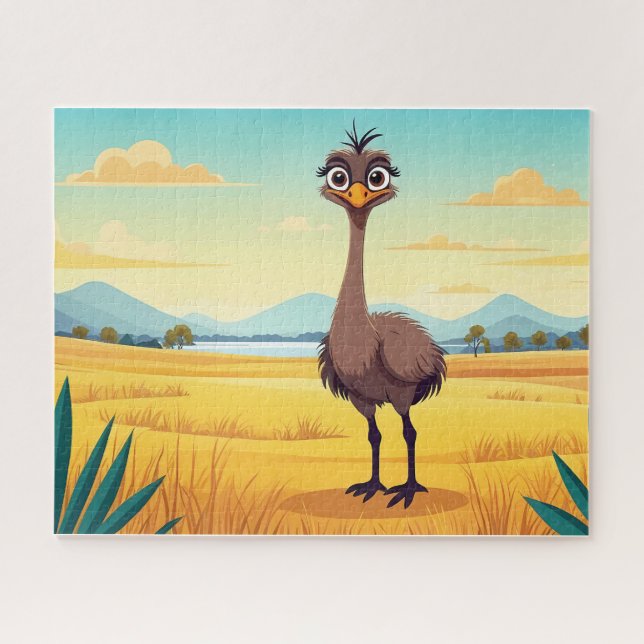 Funny Ostrich puzzle (Horizontal)