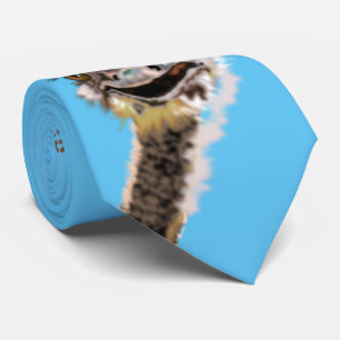 Funny Ostrich Tie Smile - Choose Color