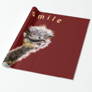 Funny Ostrich Wrapping Paper