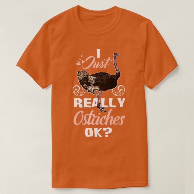 funny ostriches Safari squad zoo animals safari wi T-Shirt (Design Front)