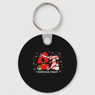 Funny Ot Nurse Occupational Therapy Santa Christma Keychain