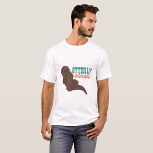 Funny Otter Cartoon Animal Otterly Adorable T-Shirt