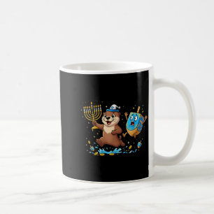 Funny Otter Dreidel Menorah Hanukkah Kids Womens M Coffee Mug