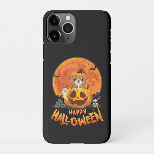 Funny Otter Halloween Gift Happy Halloween iPhone 11Pro Case
