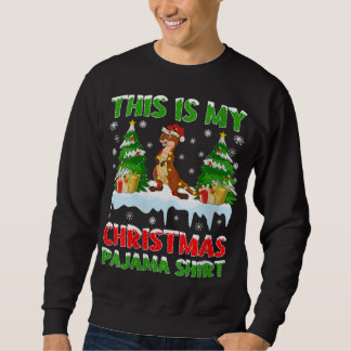 Funny Otter This Is My Christmas Pajama Sweatshirt