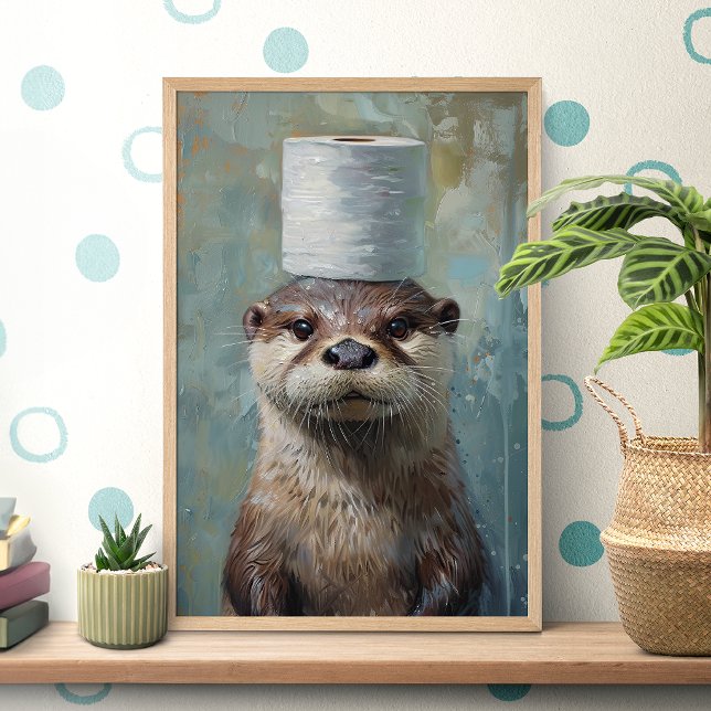 Funny Otter Toilet Paper Poster (Creator Uploaded)