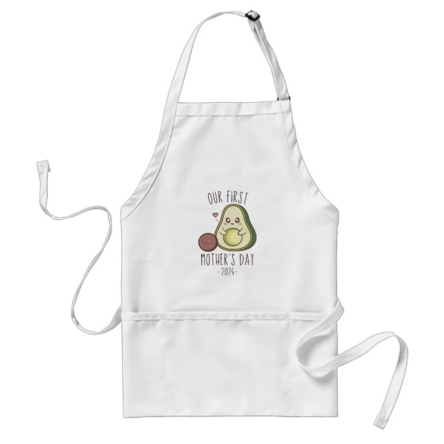 Funny Our First Mother's Day  Adult Apron (Front)