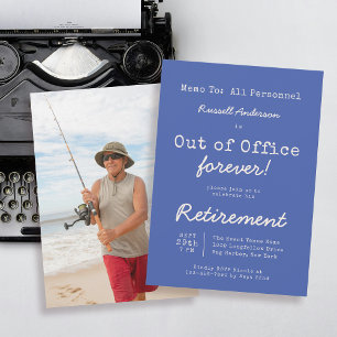 Funny Out of Office Forever Retirement Party Invitation