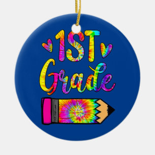 Funny Outfits 1St Grade Teacher Back To School Ceramic Ornament