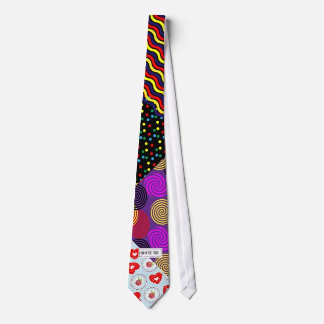 Funny Outrageous Novelty Shite Shirt Tie (Front)