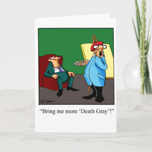 Funny Over The Hill Birthday Card