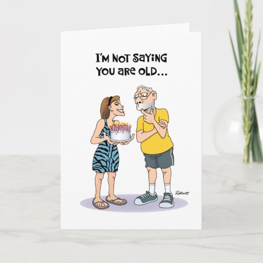 Funny Over The Hill Birthday Card Zazzle Com