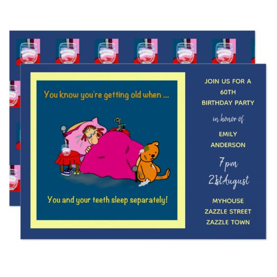 FUNNY Over the Hill Birthday Invites - 70th Woman | Zazzle.com