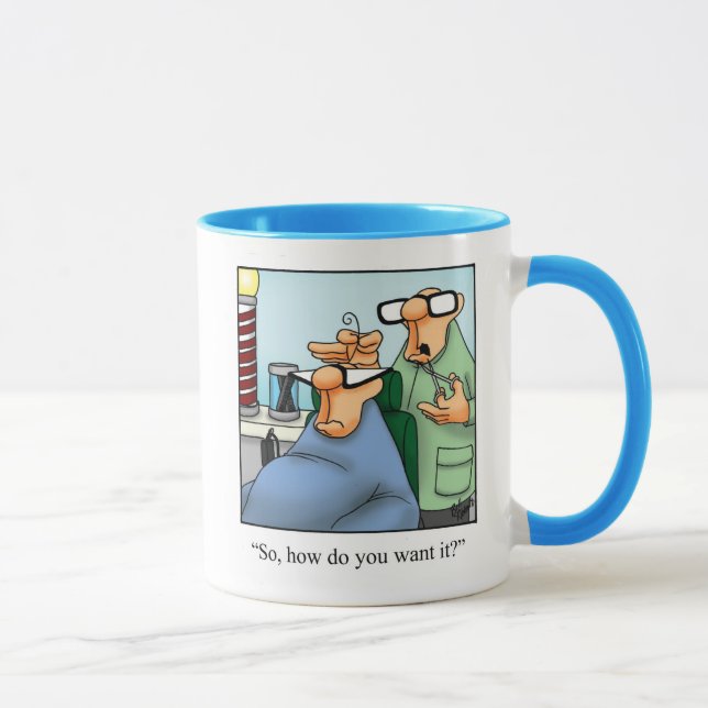 Funny Over The Hill Birthday Mug For Him (Right)