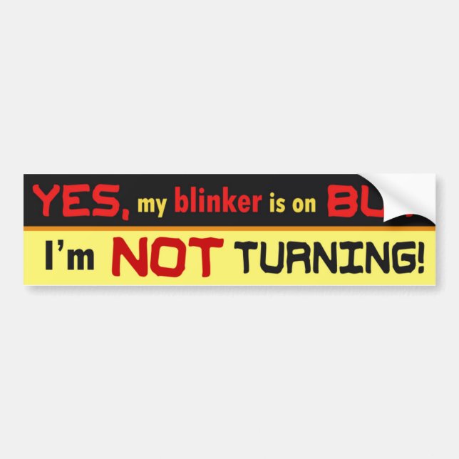 Funny Over the Hill Bumper Sticker. Bumper Sticker (Front)